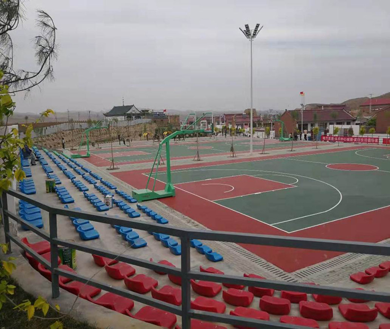 宁夏关桥华润万家健身广场建设