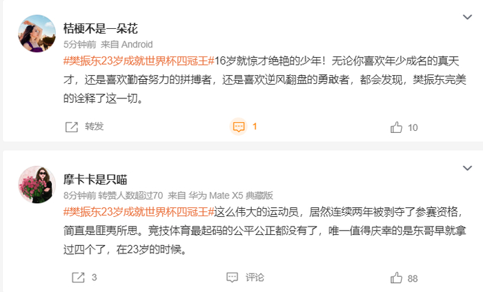 25岁王楚钦首夺世界杯冠军 樊振东23岁成就四冠王